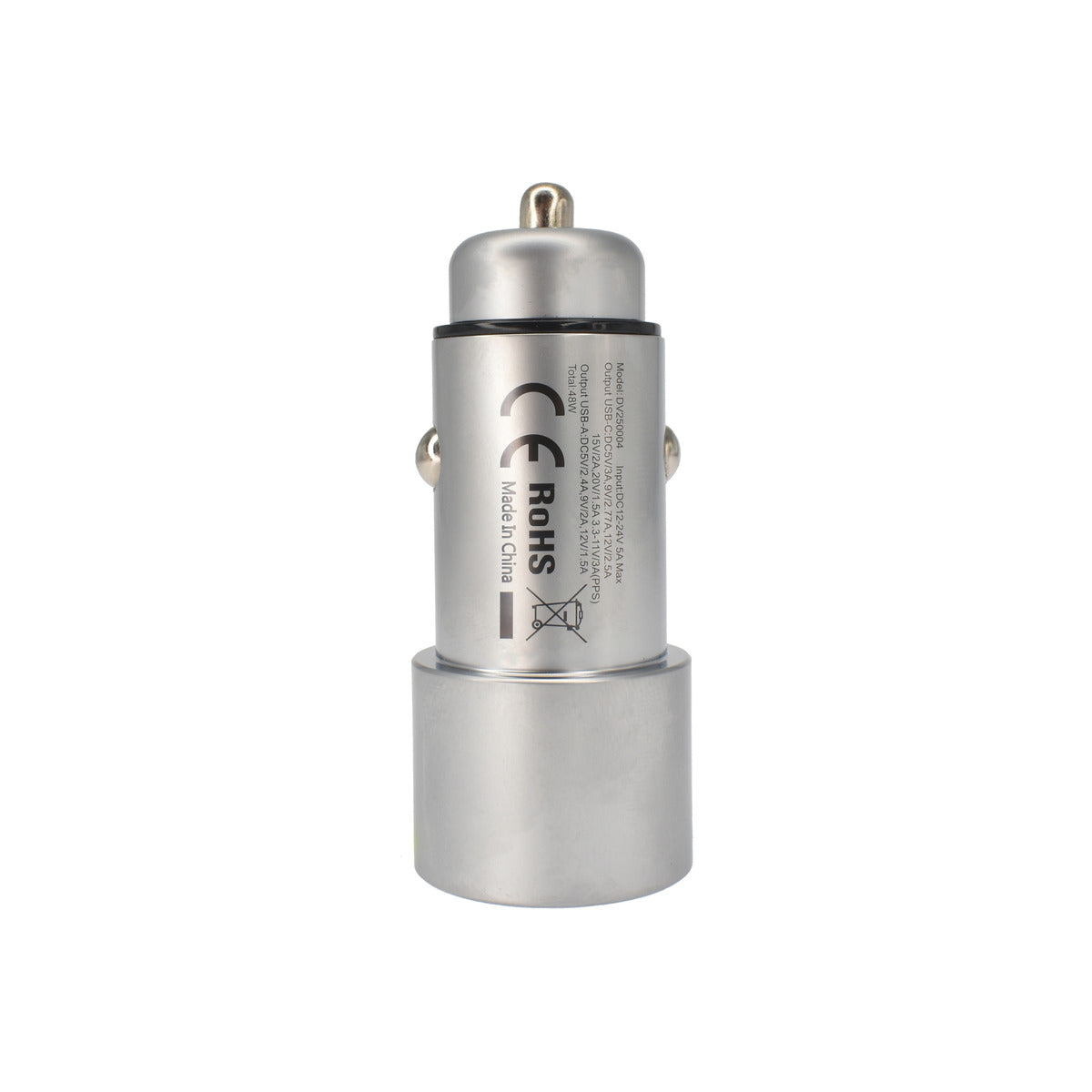 Dviced Car charger 1 USB-A 1 USB-C - Metal