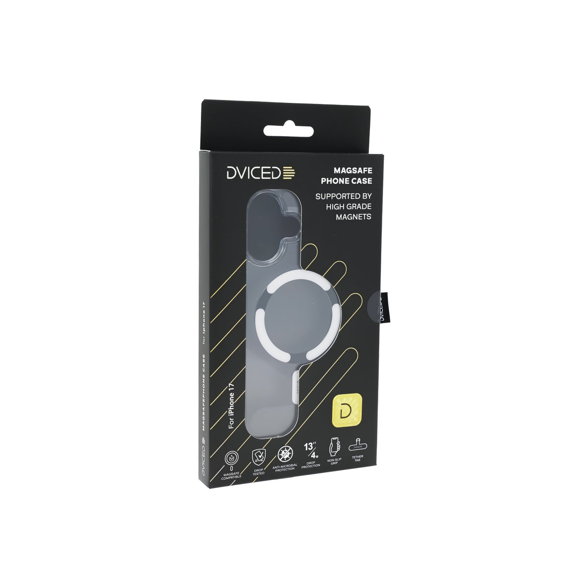Dviced MagSafe калъф за iPhone 17 прозрачен, бял - iSTYLE BG