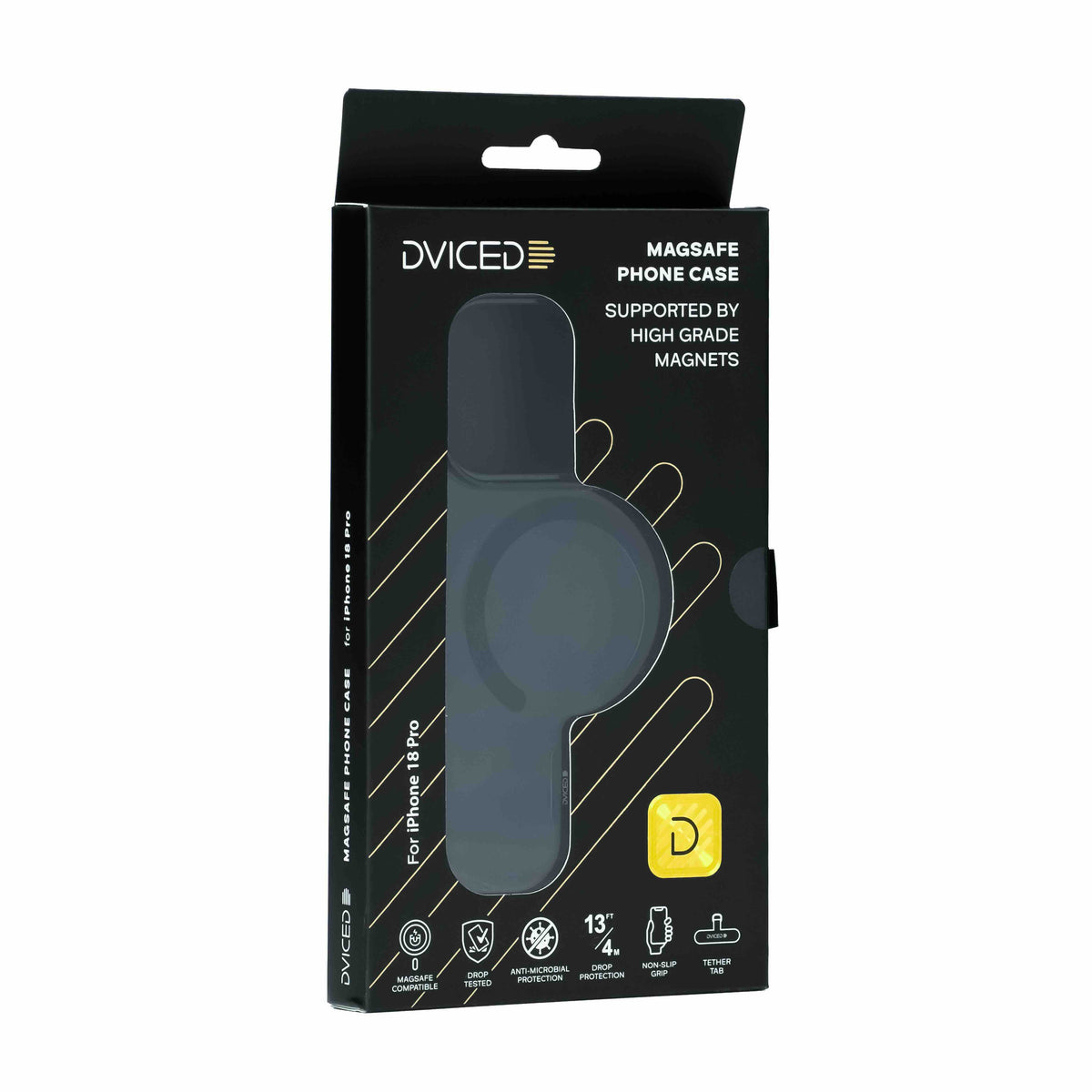 Dviced Magsafe iPhone 18 Pro smoke case - Black