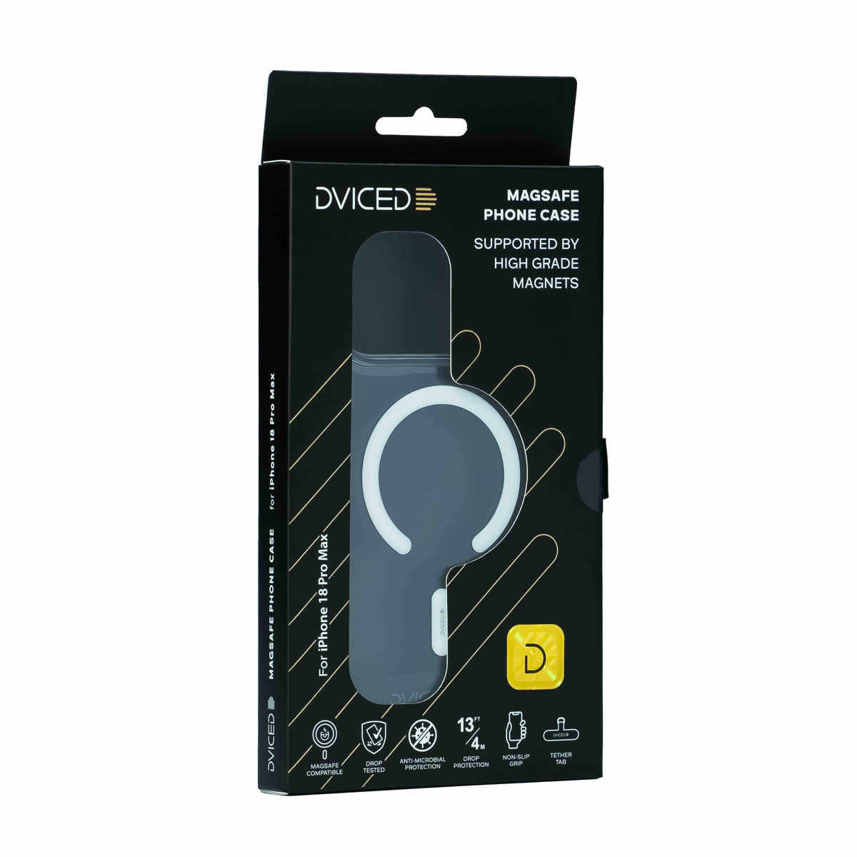 Dviced Magsafe iPhone 18 Pro Max clear case - White