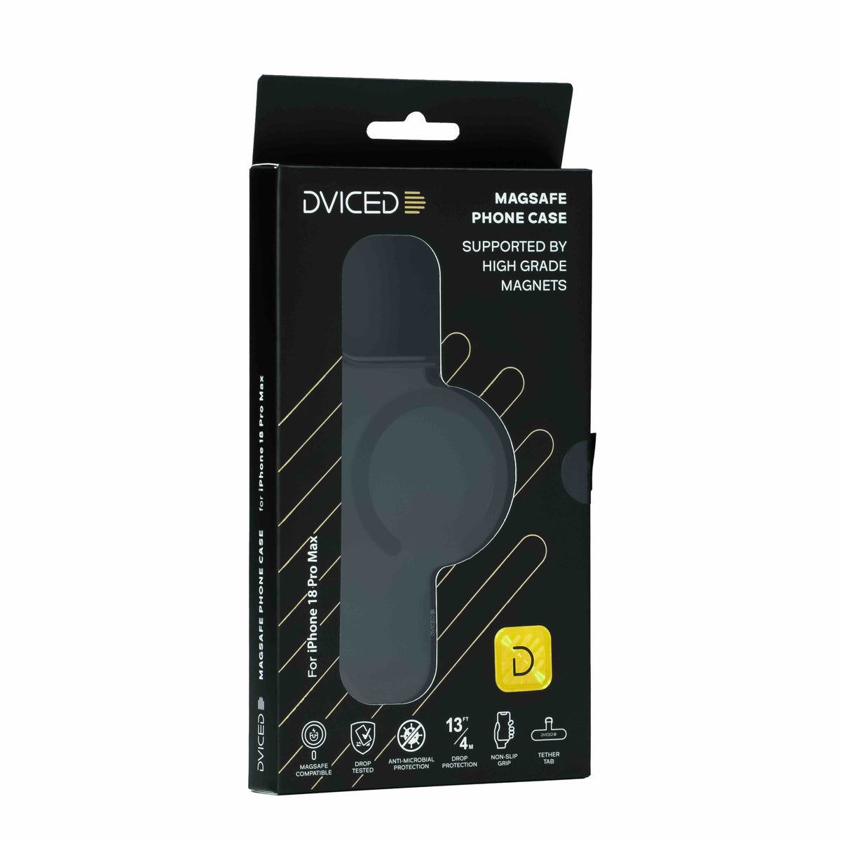 Dviced Magsafe iPhone 18 Pro Max smoke case - Black