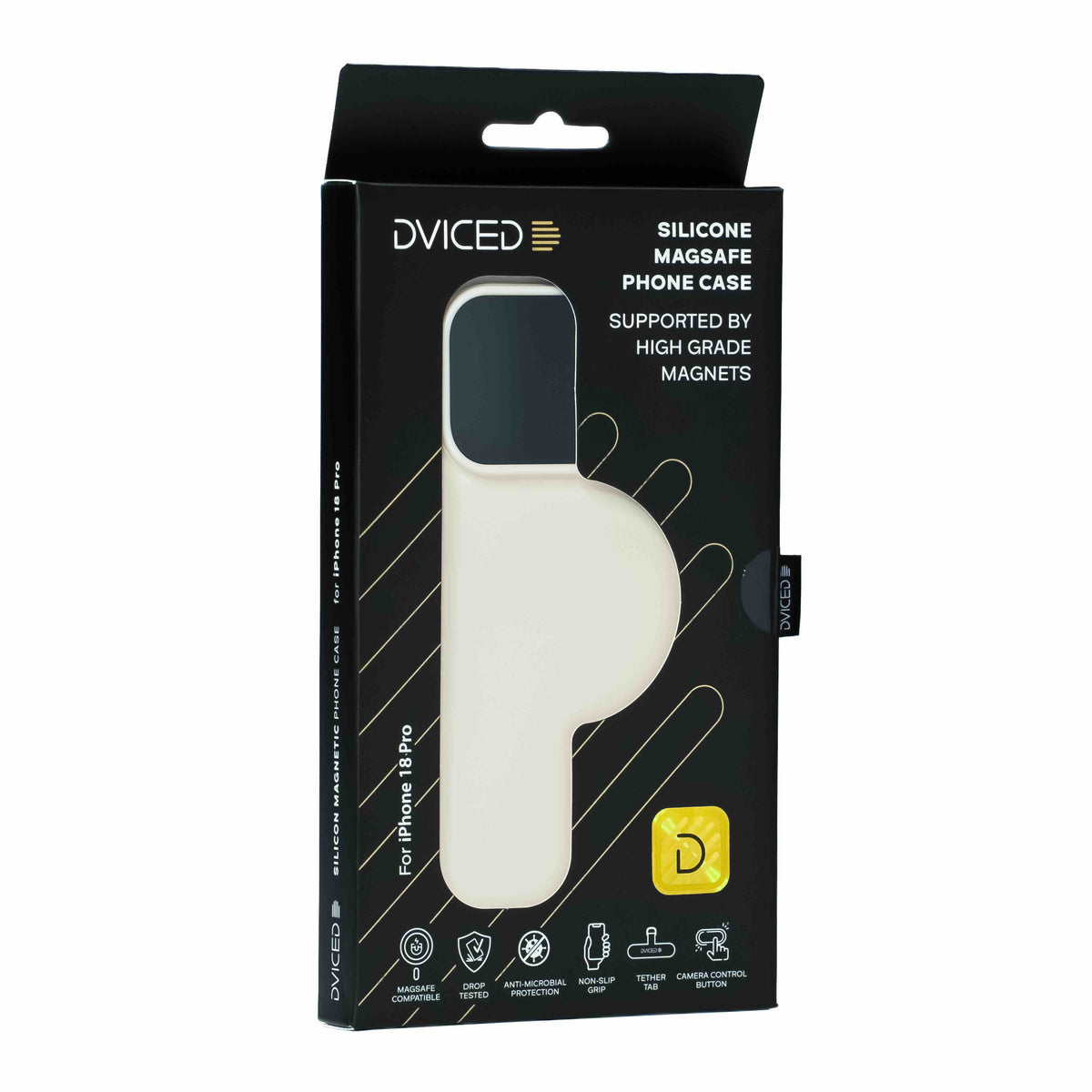 Dviced Silicone MagSafe iPhone 18 Pro case - Beige