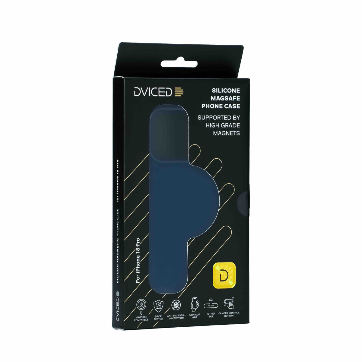 Dviced Silicone MagSafe iPhone 18 Pro case - Blue