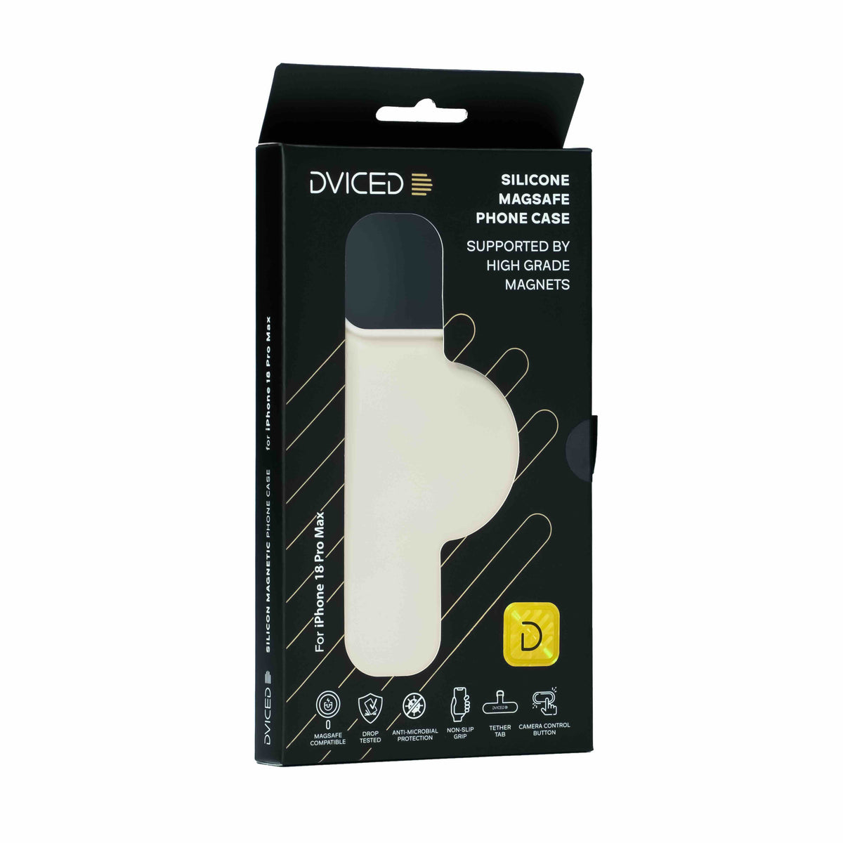 Dviced Silicone MagSafe iPhone 18 Pro Max case - Beige