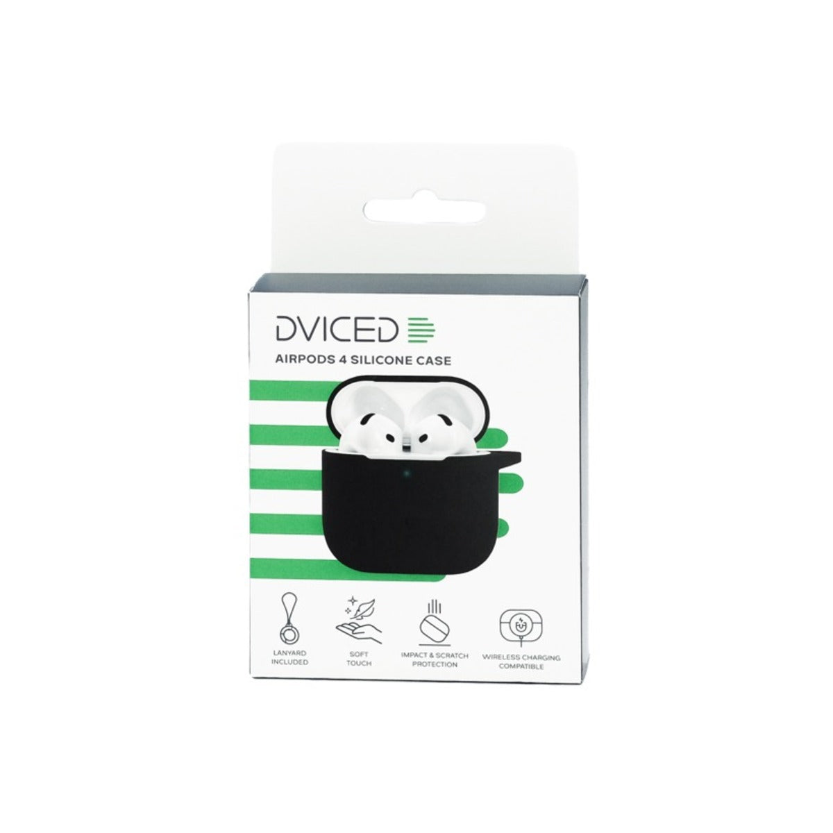 Dviced AirPods 4 Silicone Case - Black