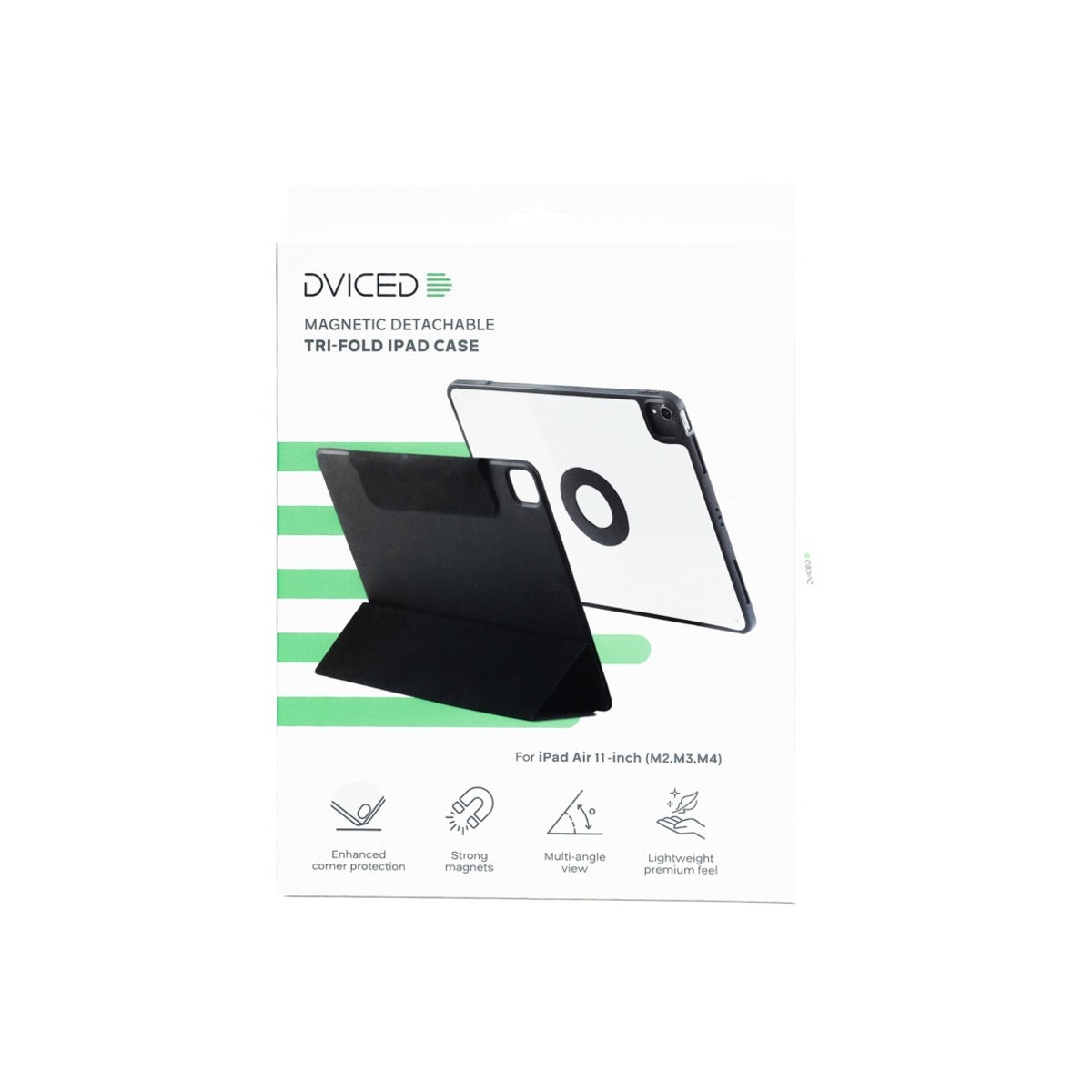 Dviced Hybrid case for iPad Air 11-inch (M2,M3,M4) - Black