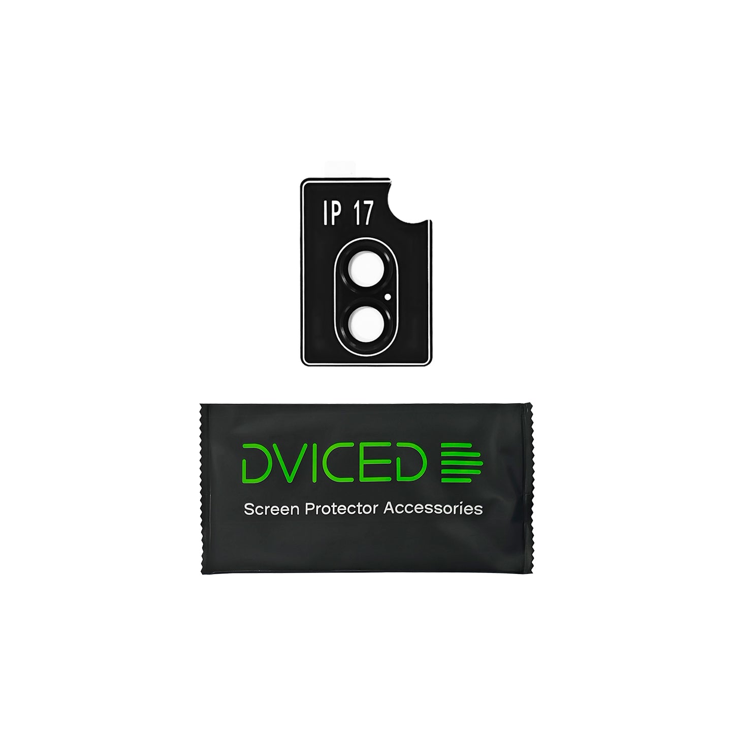 Dviced Протектор за камера от закалено стъкло с апликатор за iPhone 17