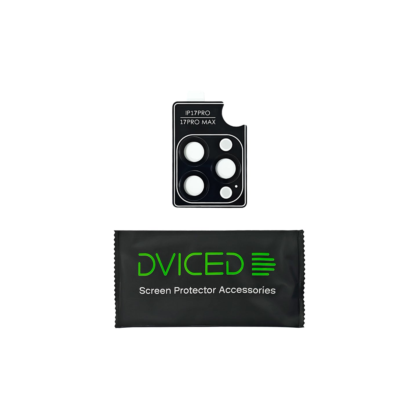 Dviced Протектор за камера от закалено стъкло с апликатор за iPhone 17 Pro / 17 Pro Max