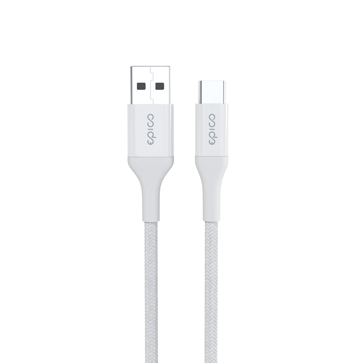 Epico Braided Cable 1.2m USB-C to USB-A - white