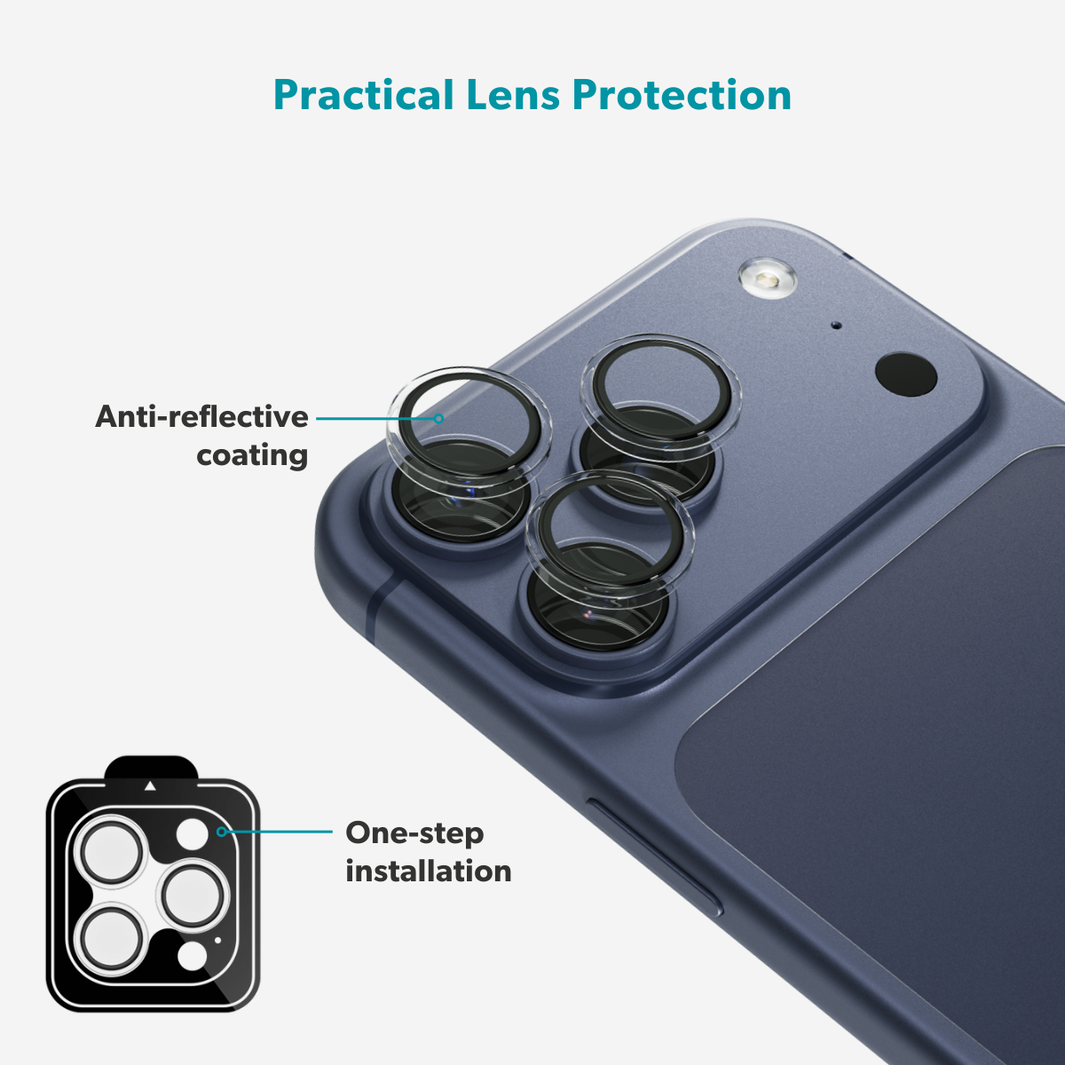 Протектор за камерата от Epico за iPhone 17 Pro и 17 Pro Max - iSTYLE.bg