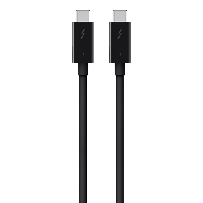 Belkin Thunderbolt 3 кабел USB-C към USB-C 100W 40Gbps 5K/Ultra HD 0.8m - Черен
