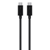Belkin Thunderbolt 3 кабел USB-C към USB-C 100W 40Gbps 5K/Ultra HD 0.8m - Черен