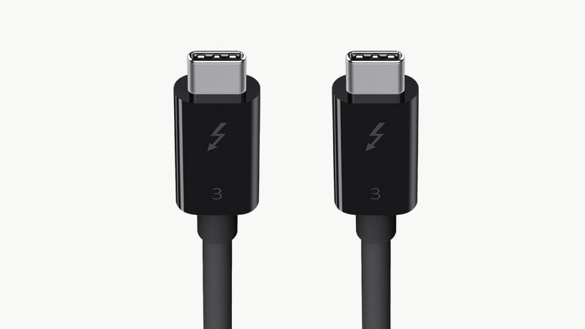 Belkin Thunderbolt 3 кабел USB-C към USB-C 100W 40Gbps 5K/Ultra HD 0.8m - Черен