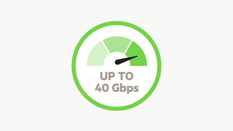 Belkin Thunderbolt 3 кабел USB-C към USB-C 100W 40Gbps 5K/Ultra HD 0.8m - Черен