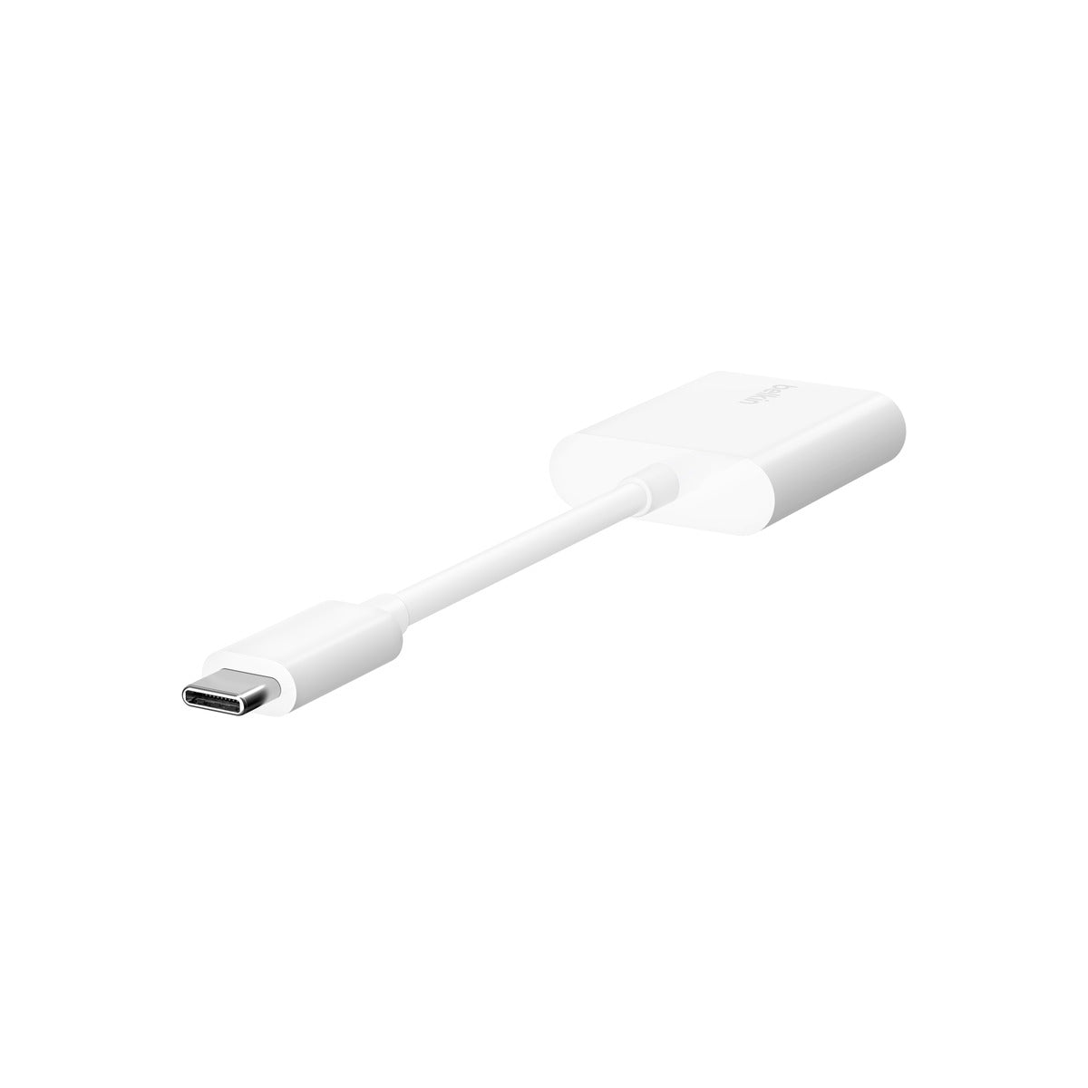 Belkin ROCKSTAR Dual USB-C Audio + Charge Adapter - White