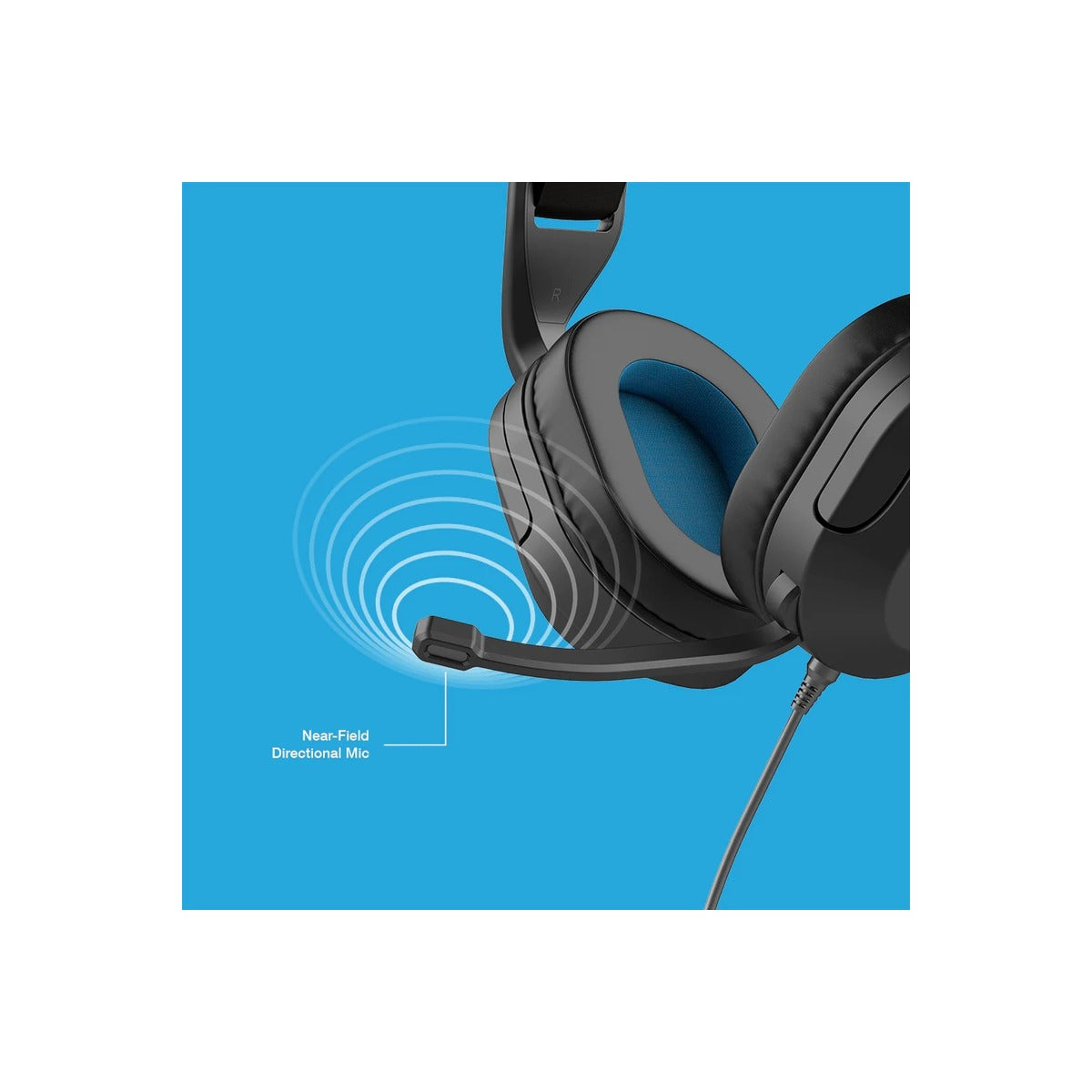 JLAB Nightfall Wired Gaming Headset - Black