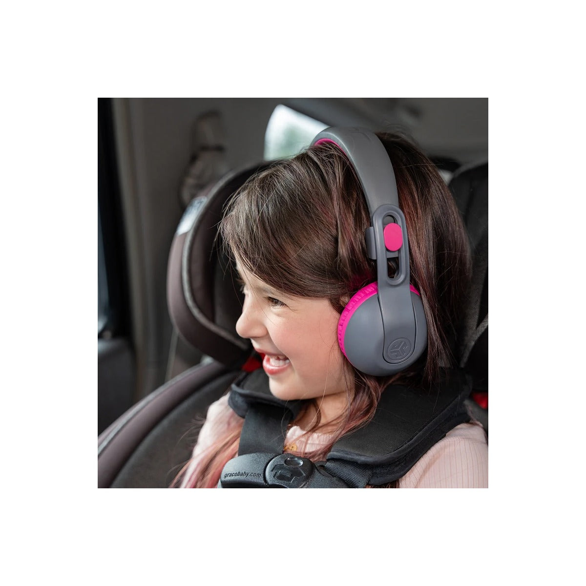 JLAB JBuddies Studio 2 Kids Wireless Headphones - Gray/Pink