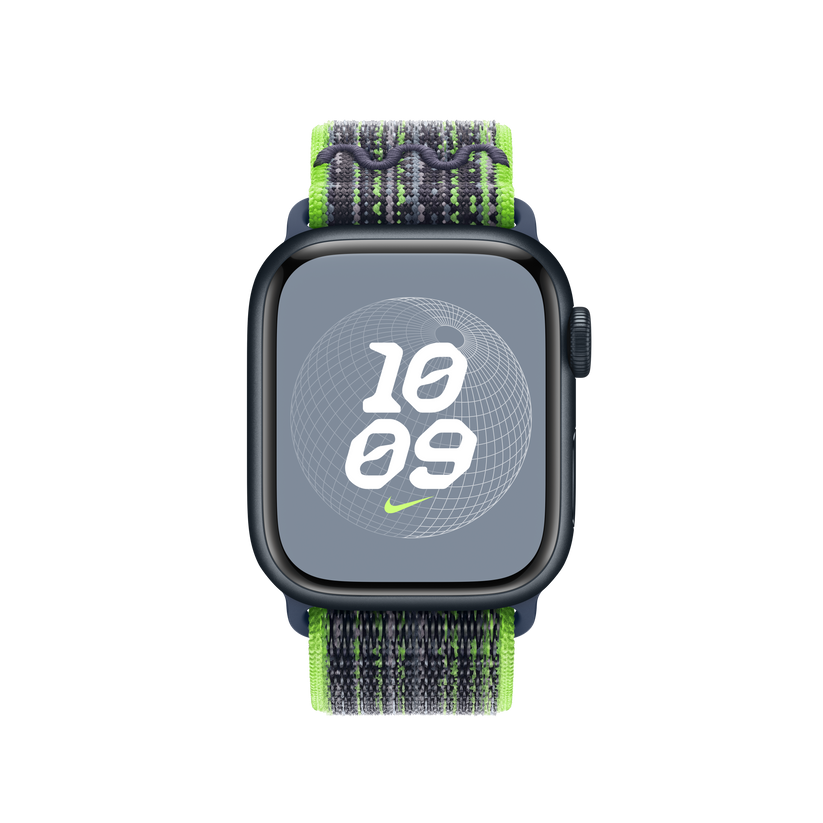 41mm Bright Green/Blue Nike Sport Loop - iSTYLE BG