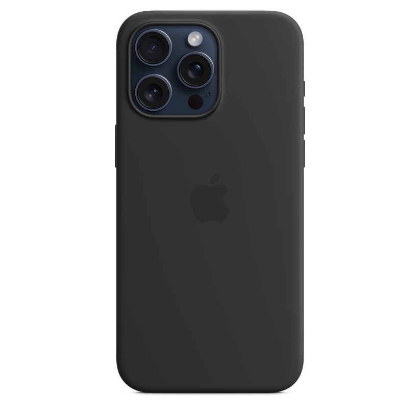 iPhone 15 Pro Max Silicone Case with MagSafe - Black - iSTYLE BG