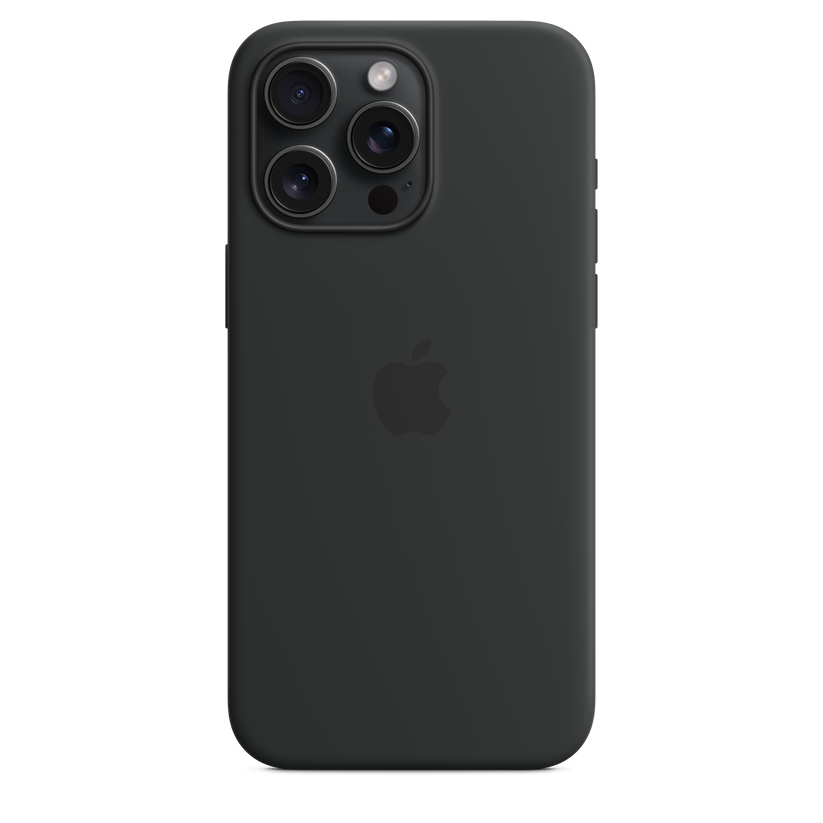 iPhone 15 Pro Max Silicone Case with MagSafe - Black - iSTYLE BG