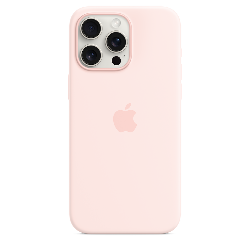 iPhone 15 Pro Max Silicone Case with MagSafe - Light Pink - iSTYLE BG