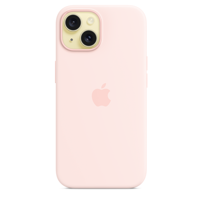 iPhone 15 Silicone Case with MagSafe - Light Pink - iSTYLE BG