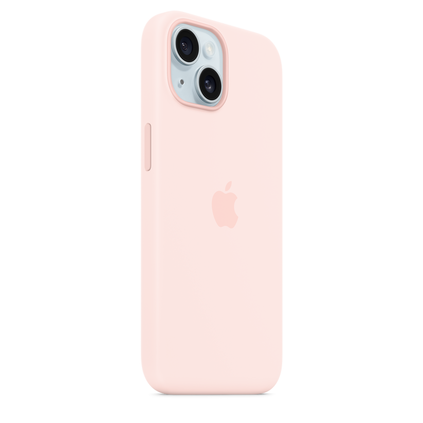 iPhone 15 Silicone Case with MagSafe - Light Pink - iSTYLE BG