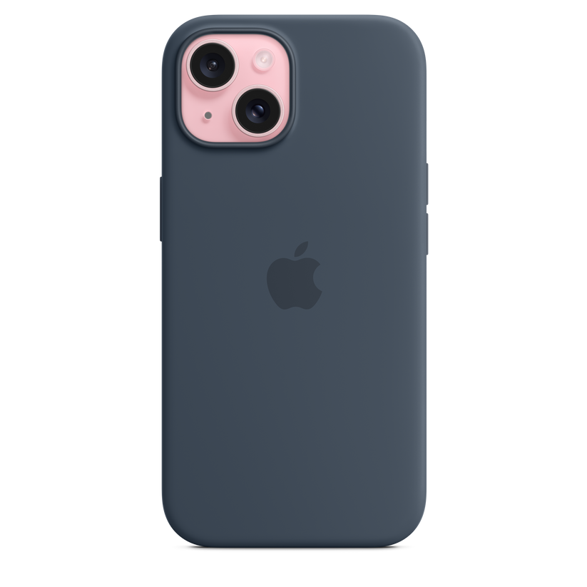 iPhone 15 Silicone Case with MagSafe - Storm Blue - iSTYLE BG
