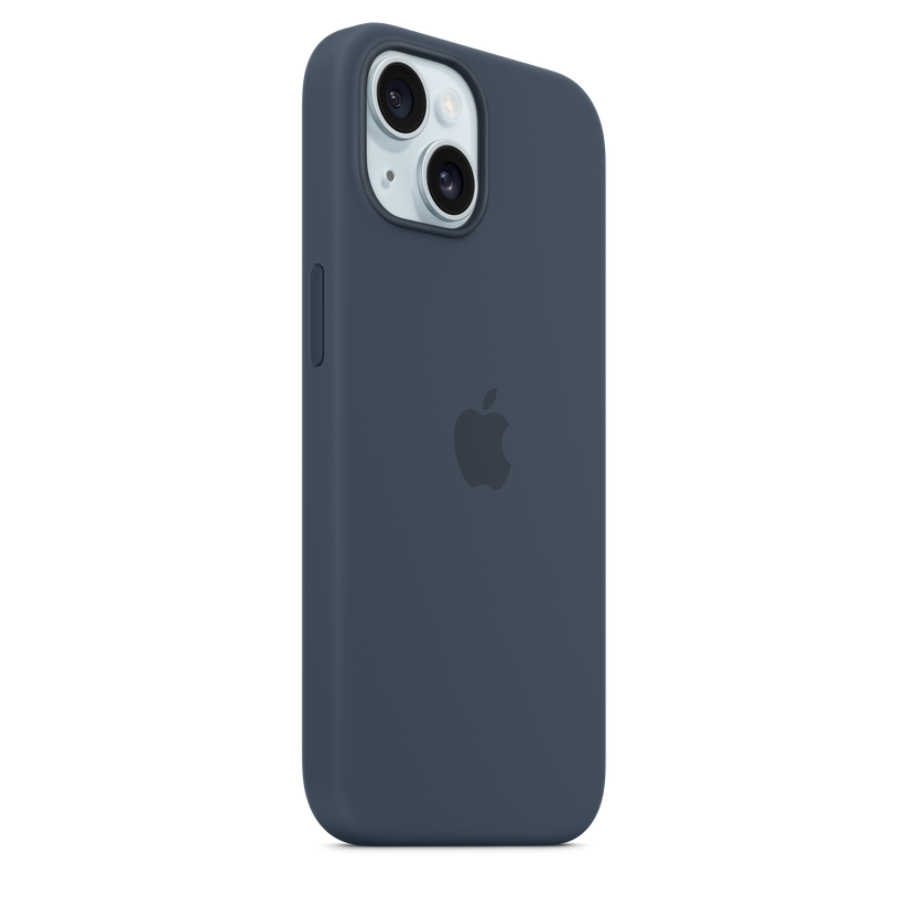 iPhone 15 Silicone Case with MagSafe - Storm Blue - iSTYLE BG