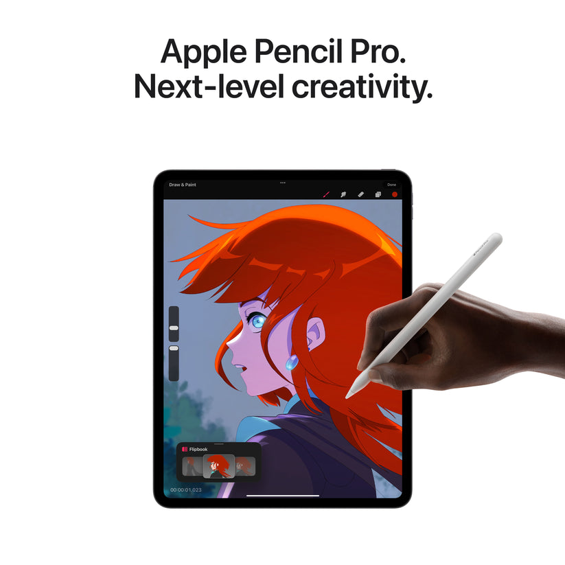 13-inch iPad Pro Wi-Fi + Cellular 2TB Standard Glass - Space Black (M4) - iSTYLE BG