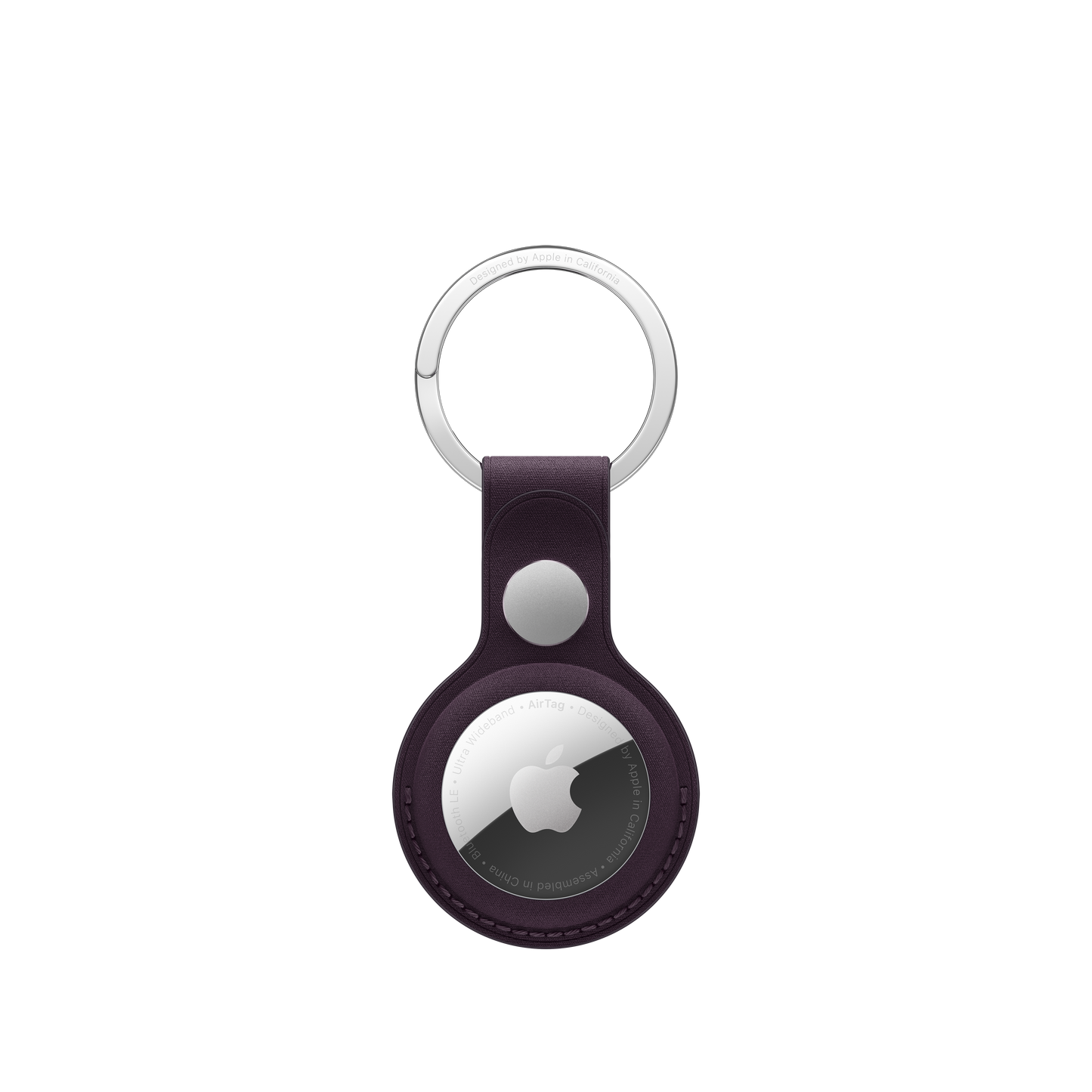 AirTag FineWoven Key Ring - Blackberry - iSTYLE BG