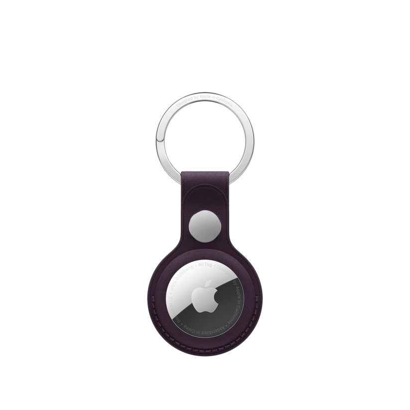 AirTag FineWoven Key Ring - Blackberry - iSTYLE BG
