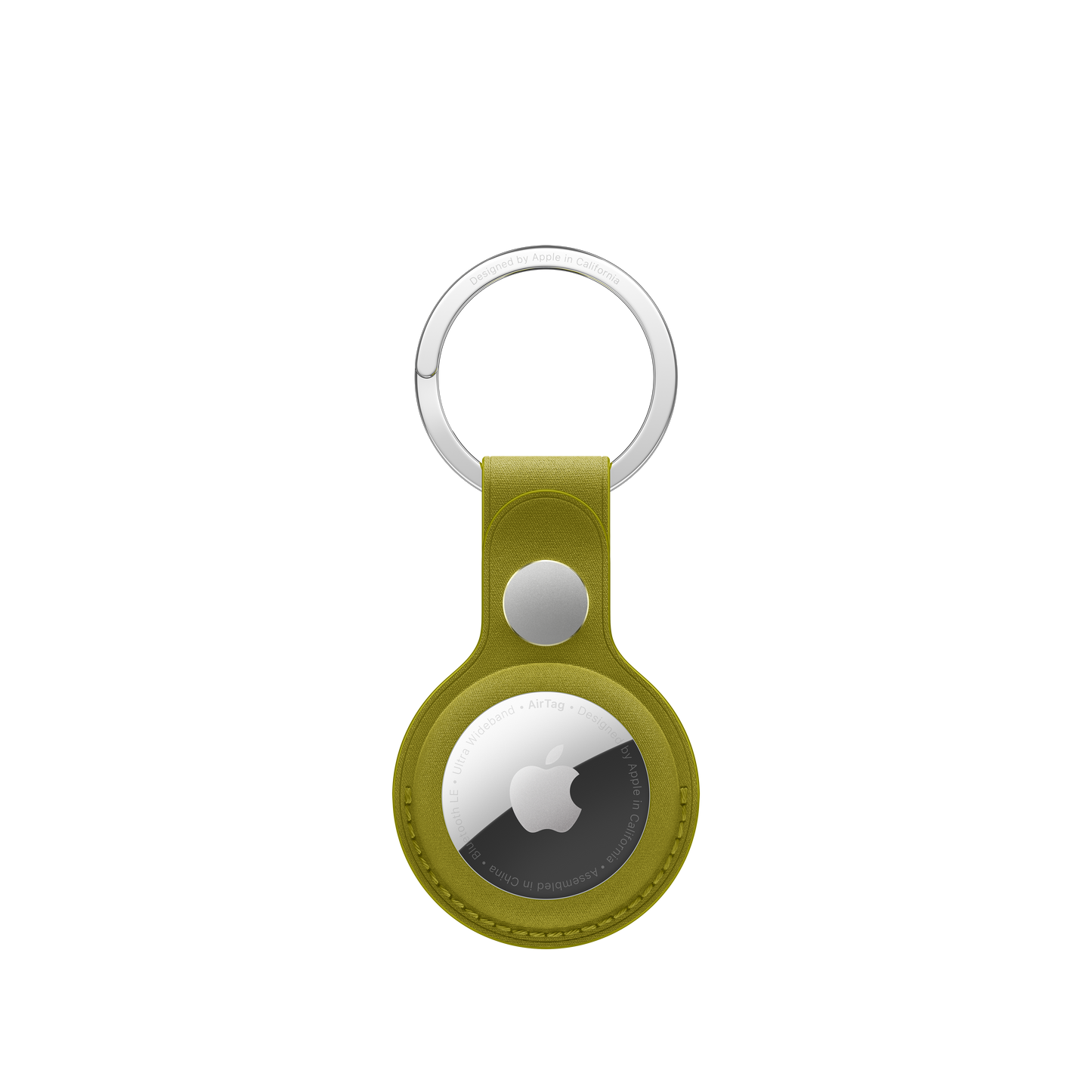 AirTag FineWoven Key Ring - Chartreuse - iSTYLE BG