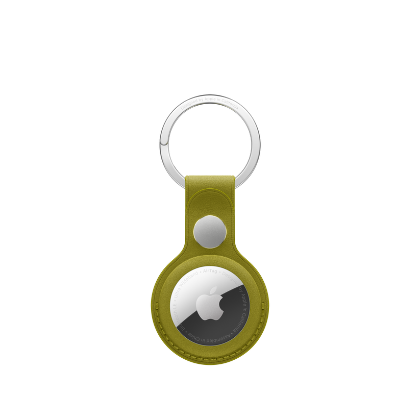 AirTag FineWoven Key Ring - Chartreuse - iSTYLE BG