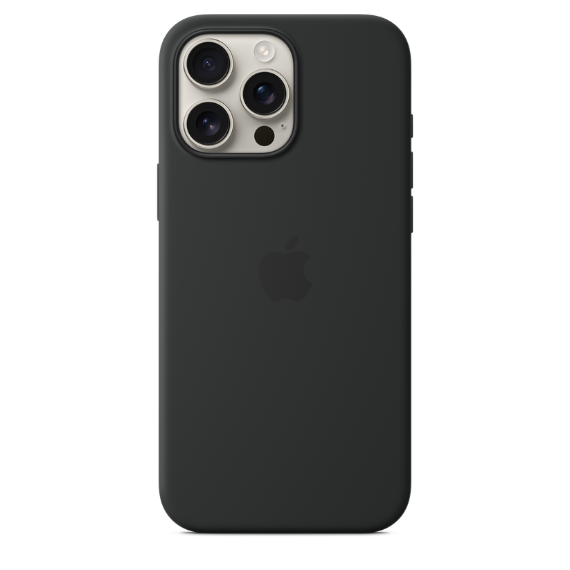 iPhone 16 Pro Max Silicone Case with MagSafe - Black - iSTYLE BG