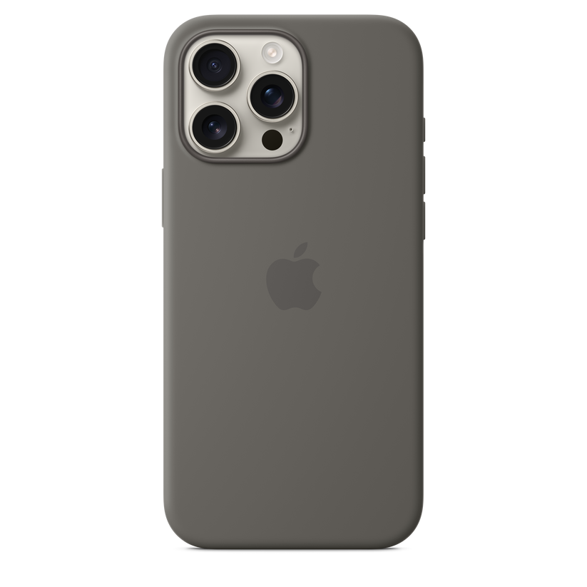 iPhone 16 Pro Max Silicone Case with MagSafe - Stone Grey - iSTYLE BG