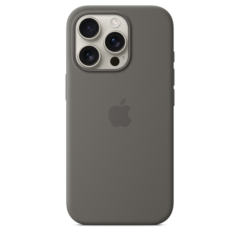 iPhone 16 Pro Silicone Case with MagSafe - Stone Grey - iSTYLE BG