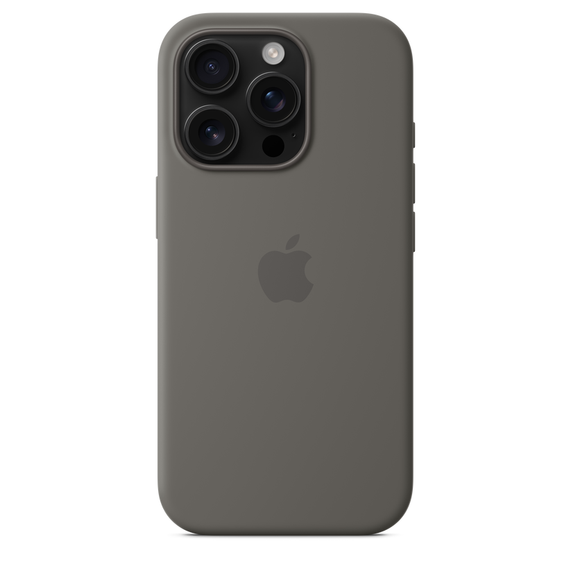 iPhone 16 Pro Silicone Case with MagSafe - Stone Grey - iSTYLE BG