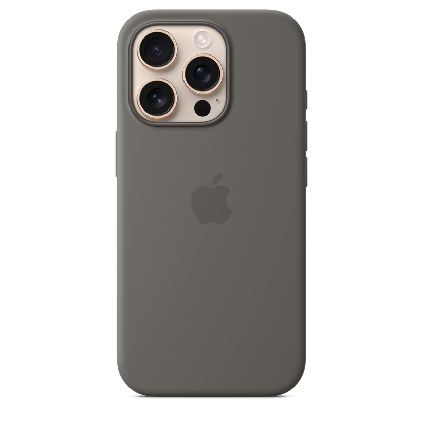 iPhone 16 Pro Silicone Case with MagSafe - Stone Grey - iSTYLE BG
