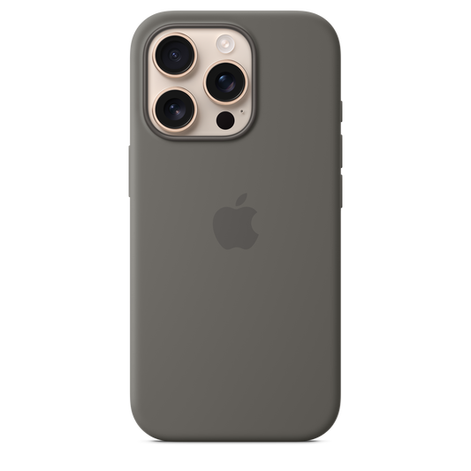 iPhone 16 Pro Silicone Case with MagSafe - Stone Grey - iSTYLE BG