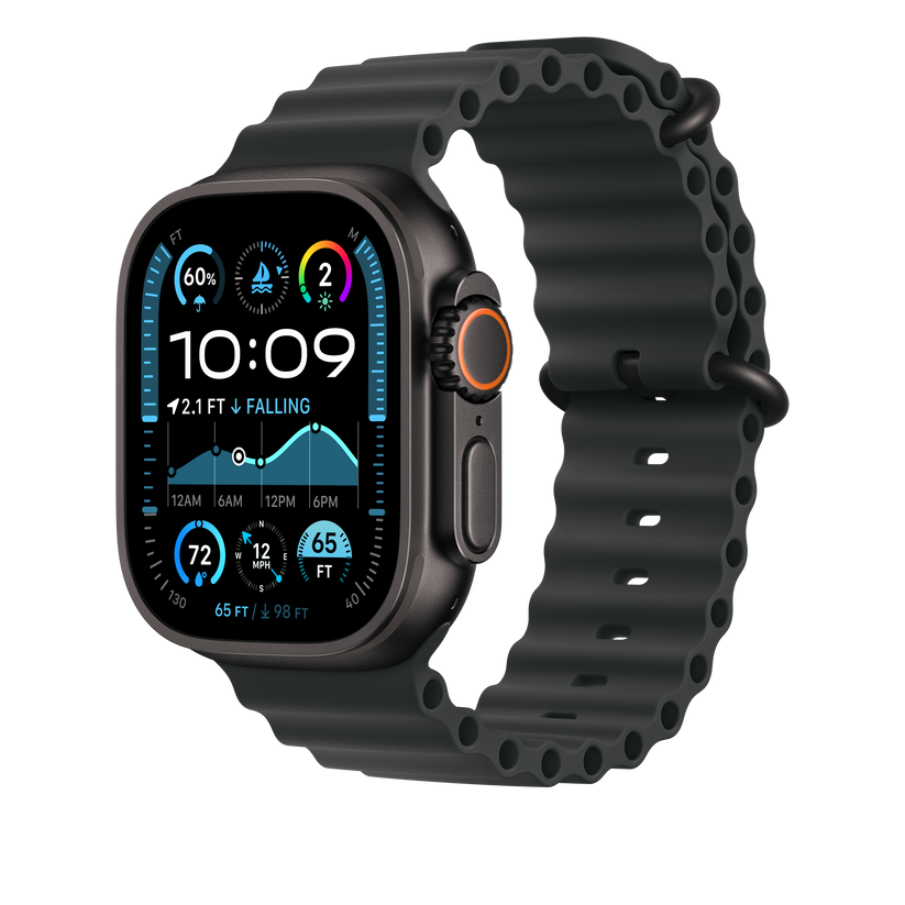 49mm Black Ocean Band - Black Titanium Finish - iSTYLE BG