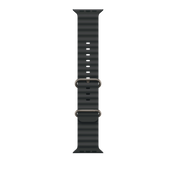 49mm Black Ocean Band - Natural Titanium Finish - iSTYLE BG