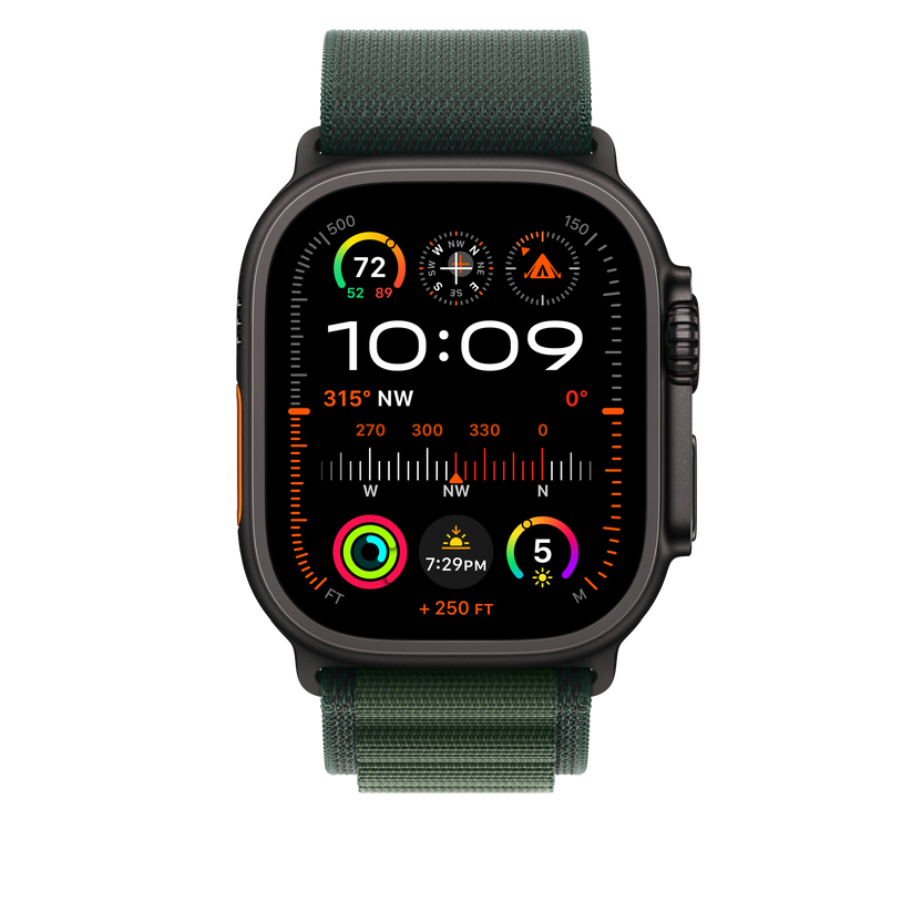 49mm Dark Green Alpine Loop - Medium - Black Titanium Finish - iSTYLE BG