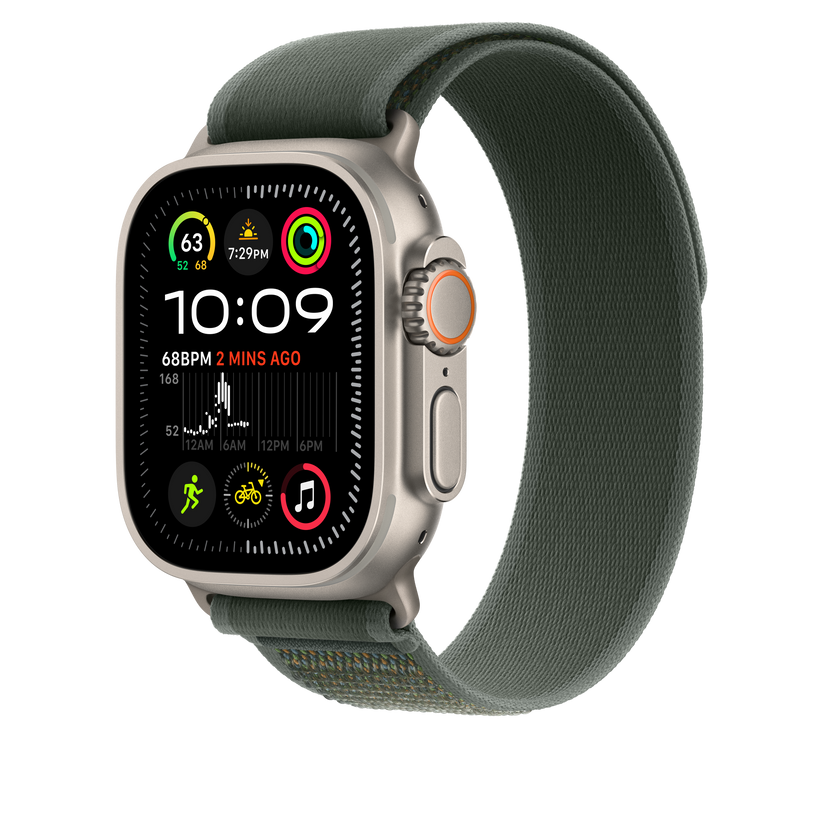 49mm Green Trail Loop - M/L - Natural Titanium Finish - iSTYLE BG