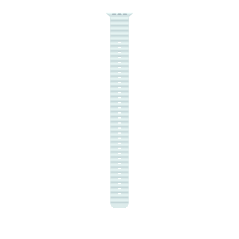 49mm Ice Blue Ocean Band Extension - Natural Titanium Finish - iSTYLE BG