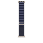 49mm Navy Alpine Loop - Large - Natural Titanium Finish - iSTYLE BG