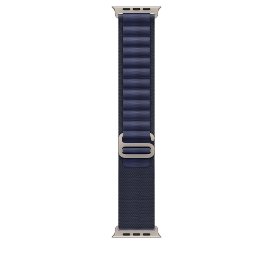 49mm Navy Alpine Loop - Medium - Natural Titanium Finish - iSTYLE BG