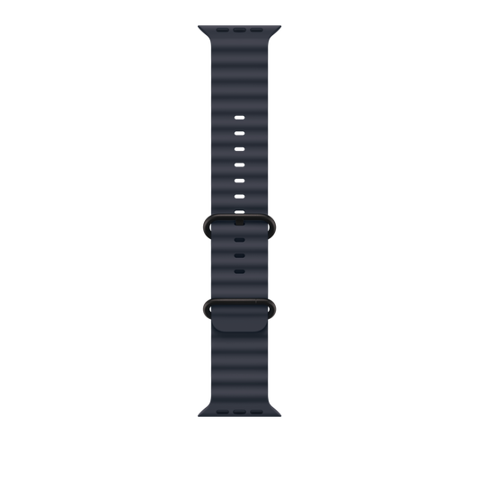 49mm Navy Ocean Band - Black Titanium Finish - iSTYLE BG