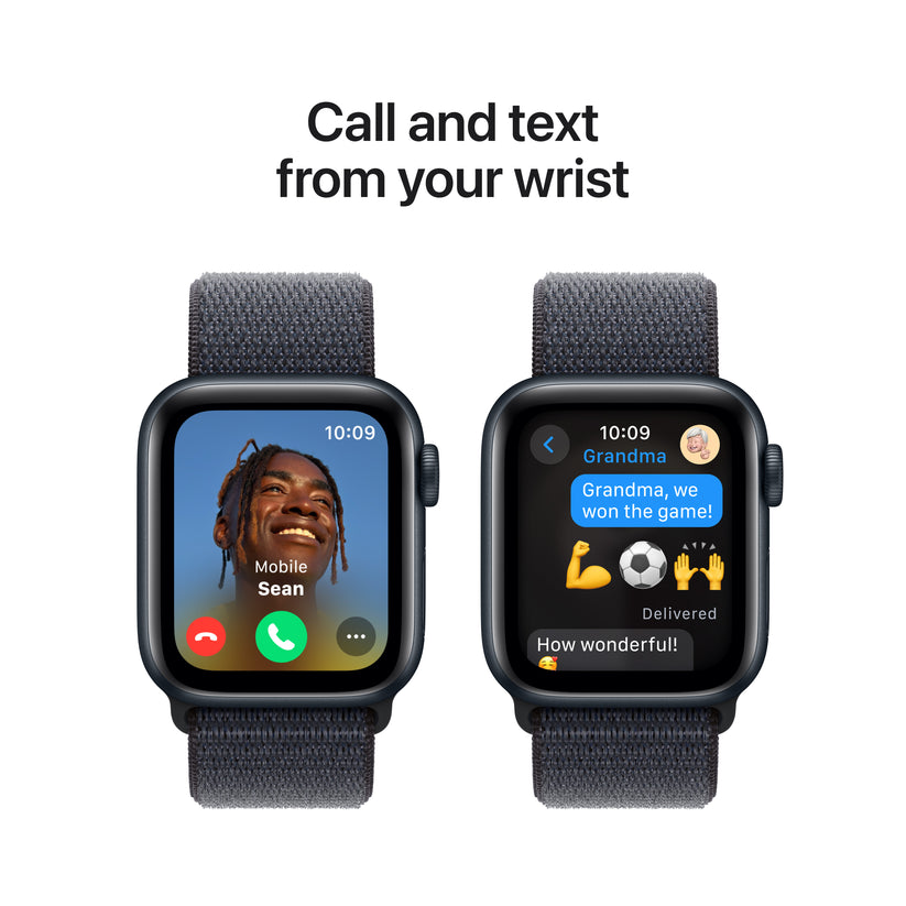 Apple Watch SE GPS 40mm Midnight Aluminium Case with Ink Sport Loop - iSTYLE BG