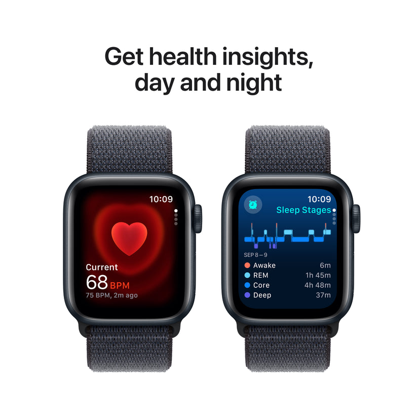 Apple Watch SE GPS 40mm Midnight Aluminium Case with Ink Sport Loop - iSTYLE BG